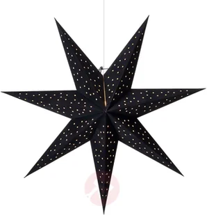 Markslojd Gwiazda Clara, aksamitny wygląd, 75 cm, czarna - Ozdoby bożonarodzeniowe - miniaturka - grafika 2