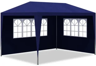 vidaXL Namiot imprezowy, 3 x 4 m, niebieski - Altany ogrodowe - miniaturka - grafika 6