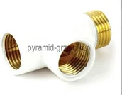 Akcesoria grzewcze - Trójnik biały TR1/206 - miniaturka - grafika 1