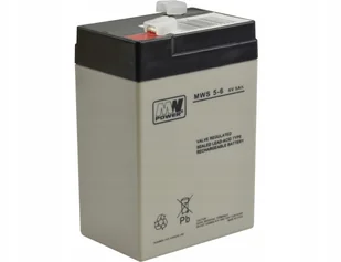 MW POWER Pb 6V 5Ah bezobsługowy (waga 1kg, prąd ład. 1.5A, prąd rozład. 50A) MWS/6V-5AH - Akcesoria i części modelarskie - miniaturka - grafika 3