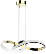 Lampy sufitowe - Krislamp Norton KR 398-1GD lampa wisząca zwis 1x60W LED 4000K złota - miniaturka - grafika 1