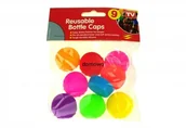 Pozostałe akcesoria barmańskie - SILIKONOWE KORKI ZAKRĘTKI KAPSLE NA BUTELKI 9 szt - miniaturka - grafika 1