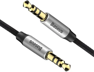 Baseus KABEL AUX BASEUS YIVEN AUDIO M30 0,5M SILVER/BLACK - Darmowe płatności online! KAB-BAS-YIV-SILBK / CAM30-AS1 - Kable - miniaturka - grafika 3