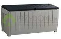 KETER Skrzynia ogrodowa KETER Novel Storage Box 340L Szaro-czarny 210381 - Pojemniki przemysłowe - miniaturka - grafika 4