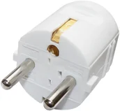 Osprzęt siłowy - Emos Wtyczka prosta biała EMOS 791537 - miniaturka - grafika 1