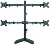 Uchwyty do monitorów - Techly Techly Ramię biurkowe na cztery monitory LED/LCD 13-27cali VESA 4x10kg regulowane AJTEYM000027590 - miniaturka - grafika 1