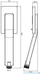 Omnires Parma zestaw podtynkowy natryskowy czarny SYSPM10BL W magazynie) - Baterie podtynkowe - miniaturka - grafika 3