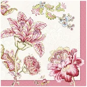 Folia, papier śniadaniowy, serwetki - Nuova R2S R2S Serwetki 3-warstwowe 20szt R2S Napkins różowe piwonie 414 PAIS - miniaturka - grafika 1
