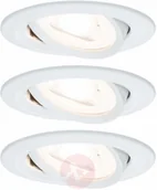 Oprawy, klosze i abażury - Paulmann Spot Nova 3 szt., okrągła, biała - miniaturka - grafika 1