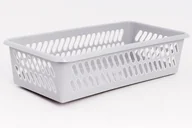 Pudła i pojemniki do przechowywania - Pucuś Koszyk plastikowy ciemny popiel 19,5 x 10 x 5 cm - miniaturka - grafika 1