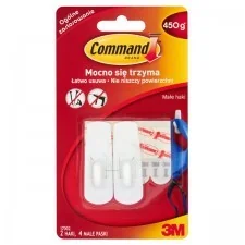 3M Haczyki COMMAND Wielokrotnego Użytku Małe 2szt 270 - Artykuły biurowe - miniaturka - grafika 2