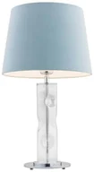 Lampy stojące - Argon Stojąca LAMPKA nocna NANCY 3844 abażurowa LAMPA stołowa do salonu błękitna przezroczysta 3844 - miniaturka - grafika 1