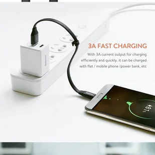 Baseus Kabel USB  Baseus Nimble kabel USB/USB-C 2A 0,23m CATMBJ-01 BSU015BLK - Kable komputerowe i do monitorów - miniaturka - grafika 7