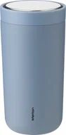Kubki termiczne - Stelton Kubek termiczny To-Go Click 200 ml szaroniebieski z podwójnej stali 675-37 - miniaturka - grafika 1