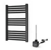 Grzejniki łazienkowe - WARMTEC Grzejnik łazienkowy elektryczny 45 x 70 cm ENCANTO Warmtec antracyt/czarny ENCANTO-450X700-A-EL - miniaturka - grafika 1