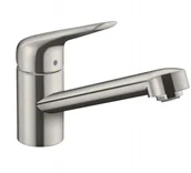Baterie kuchenne - Hansgrohe Focus M42 Bateria kuchenna stal szlachetna 71808800 - miniaturka - grafika 1