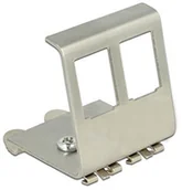 Adaptery i przejściówki - Delock Modular Insert DIN-Rail Mounting Bracket 2 ports, 86255 86255 - miniaturka - grafika 1