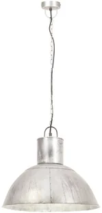 VidaXL Lampa wisząca, 25 W, kolor srebra, okrągła, 48 cm, E27 320563 - Lampy sufitowe - miniaturka - grafika 3
