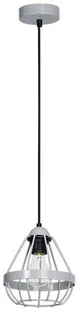 Milagro LAMPA wisząca CAGE 680 metalowa OPRAWA druciana ZWIS klatka loft szara 680 - Lampy sufitowe - miniaturka - grafika 2