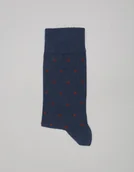Skarpetki męskie - Borgio Skarpety męskie granatowe dot g2 - miniaturka - grafika 1