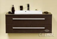 Szafki łazienkowe - Gante Szafka z umywalką 100/39/2 FKS seria Fokus Wenge Mat FKS-W-U100/39/2 FKS LIZ - miniaturka - grafika 1