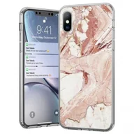 Etui i futerały do telefonów - Wozinsky Marble żelowe etui pokrowiec marmur Samsung Galaxy Note 9 różowy - miniaturka - grafika 1