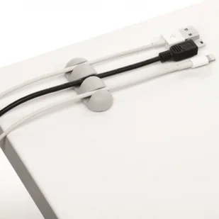 Klips samoprzylepny na 3 kabele Durable CAVOLINE Clip3 szary 2szt. /503910/ DU1619-5 - Kanały kablowe - miniaturka - grafika 2