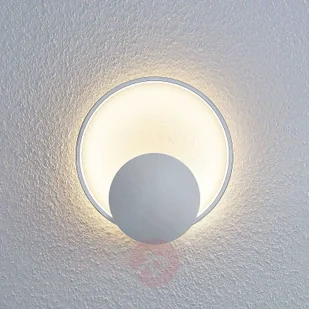 LINDBY Kinkiet LED Anays, okrągły, 32 cm - Lampy ścienne - miniaturka - grafika 5