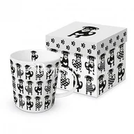 Kubki - DUŻY KUBEK PORCELANOWY - Czarne Pieski 603625 - miniaturka - grafika 1