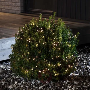 Konstsmide 3734 100 Micro LED Büschel lampki świąteczne ""Cluster""/na zewnątrz (IP44)/zasilana na baterie: 4 X D 1.5 V (brak w wyposażeniu)/O czujnik światła, 6h i 9H Timer/240 Warm biał - Pozostałe oświetlenie - miniaturka - grafika 3