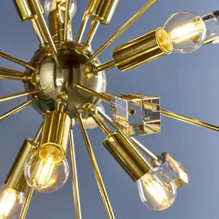 Endon Wisząca LAMPA designerska MIRO 90293 Endon metalowa OPRAWA gwiazda ZWIS explosion soleil złota przezroczysta 90293 - Lampy sufitowe - miniaturka - grafika 3