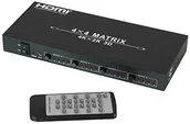 Rozgałęźniki i multiswitche do TV-SAT - Lindy HDMI 4K UHD 4x4 Matrix 4 In 4 Out HDMI 1.4 bis 4K2K 38152 - miniaturka - grafika 1
