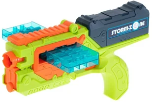 Wyrzutnia pistolet Storm Zone strzałki tarcza zielona KX6140_1 - Zabawki militarne - miniaturka - grafika 3