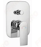 Baterie podtynkowe - Ferro Algeo Square bateria natryskowa podtynkowa chrom BAQ11A BAQ11A - miniaturka - grafika 1