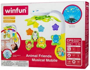 Smily Play Play Muzyczna Karuzelka Z Projektorem Zoo 4895038508545 - Karuzele dla niemowląt - miniaturka - grafika 2