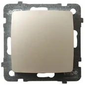 Wyłączniki światła i elektryczne - Ospel Karo ecru łącznik jednobiegunowy ŁP-1S/m/42 ŁP-1S/m/42 - miniaturka - grafika 1