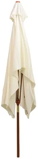vidaXL Parasol ogrodowy, 200x300 cm, drewniany, kremowy - Parasole ogrodowe - miniaturka - grafika 6