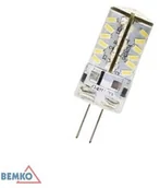 Żarówki LED - Bemko ŹRÓDŁO LED G4 3W 12V 220LM SILIKON BARWA CIEPŁA 3000K ECOLINE D80-G4-SIL12-030-3K - miniaturka - grafika 1