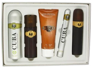 Cuba Oryginal Gold Woda toaletowa 100 ml + Balsam po goleniu 100ml + Żel pod prysznic 200ml + Deodorant 200ml + 35ml edt - Zestawy perfum męskich - miniaturka - grafika 2