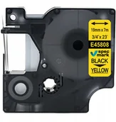 Papier do drukarek - Dymo Taśma do D1 45808 19mm/7m żółta/czarny - miniaturka - grafika 1