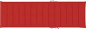 Poduszki ogrodowe - vidaXL Poduszka na leżak czerwona 200x60x4 cm tkanina 314209 314209 - miniaturka - grafika 1