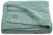 Koce i narzuty dla dzieci - Jollein Kocyk River Knit, 75 x 100 cm, popielata zieleń Smits Assen - miniaturka - grafika 1
