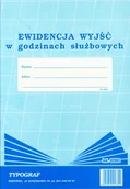 Druki akcydensowe - Ewidencja wyjść w godzinach służbowych A4 os226 02082) - miniaturka - grafika 1
