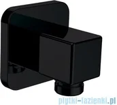 Akcesoria do armatury i ceramiki - OMNIRES przyłącze kątowe węża prysznicowego czarne 8815BBL - miniaturka - grafika 1