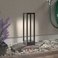 Lampy ogrodowe - Lampenwelt com Lampa cokołowa LED Carlota, ciemnoszara, 50 cm - miniaturka - grafika 1