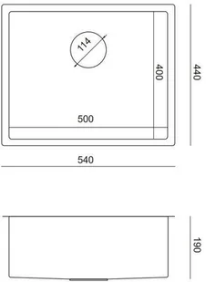 QUADRON Zlewozmywak ANTHONY stal MF5444BS_I - Zlewozmywaki - miniaturka - grafika 2