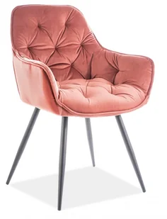 Signal Krzesło CHERRY VELVET Różowy - Krzesła - miniaturka - grafika 2