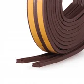 Akcesoria do okien - Uszczelka Samoprzylepna Okien Drzwi 9x4 mm Brąz E - miniaturka - grafika 1