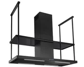 Okapy kuchenne - Nortberg Centropolis Elite Glass Black Matt 120 - miniaturka - grafika 1