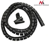 Maskownice do kabli - Maclean Organizator maskownica kabli MCTV-676 B black MCTV-676B - miniaturka - grafika 1
